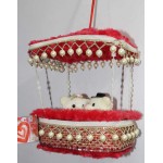 Beautiful Red Parachute Box Hanging Couple Teddy Bears